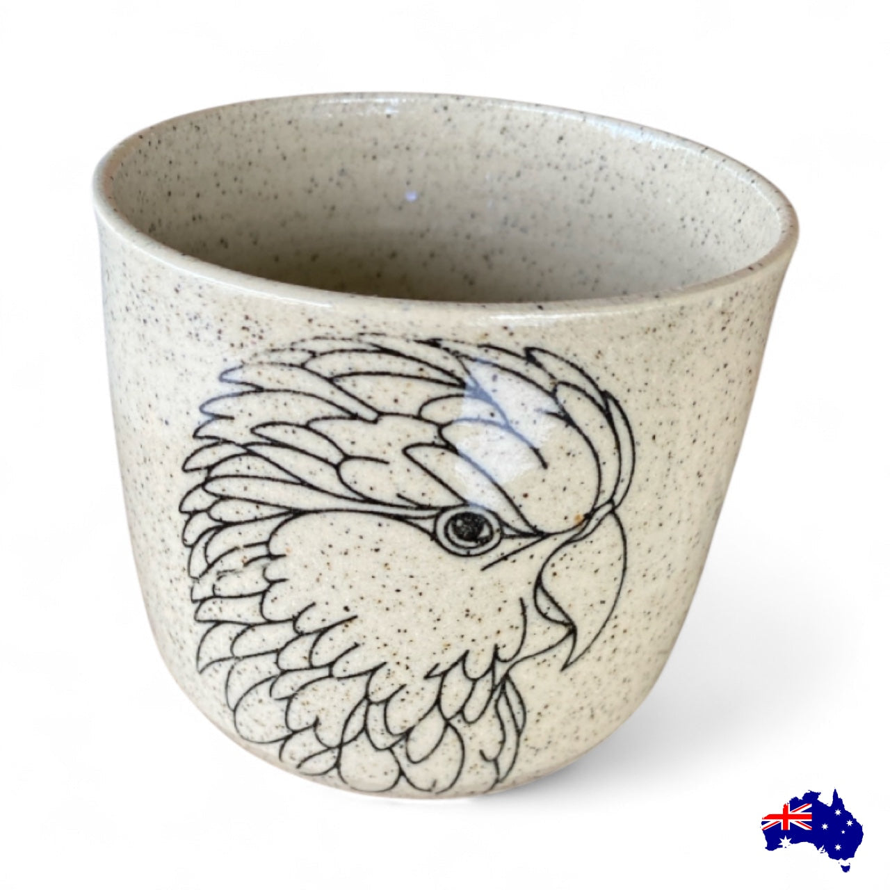 Mug Cup Parrot Bird Pottery Ceramic Aussie Made