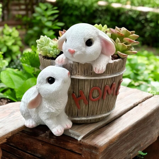 Rabbit Planter Pot Flower Garden