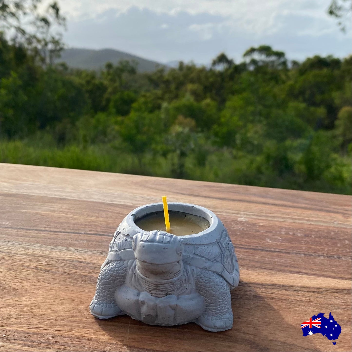 Pure Beeswax Turtle Candle Aussie Handmade