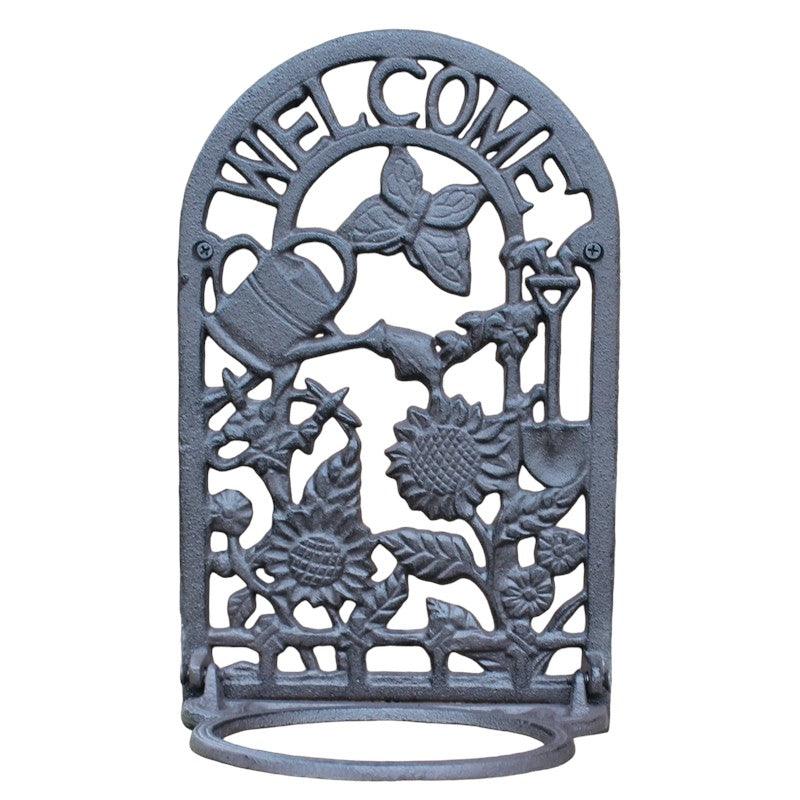 Planter Cast Iron Wall Hanging Welcome Decoration - The Renmy Store Homewares & Gifts 