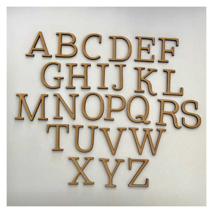 Letter Alphabet x 10 Letters MDF Laser Cut Personalised Custom - The Renmy Store Homewares & Gifts 