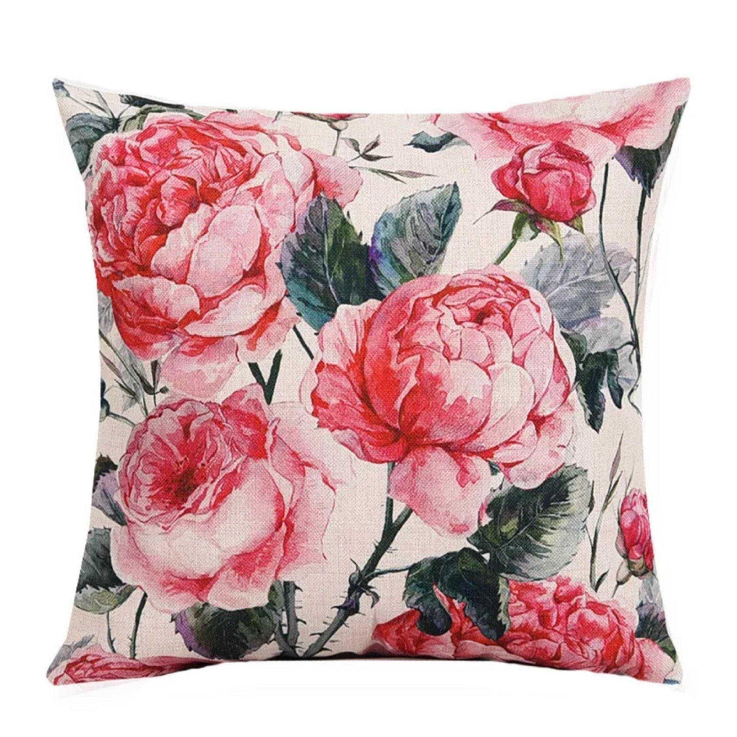 Cushion Pillow Pink Roses Rose - The Renmy Store Homewares & Gifts 