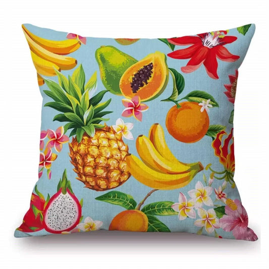 Cushion Pillow Tropical Fruit Pineapple Banana - The Renmy Store Homewares & Gifts 