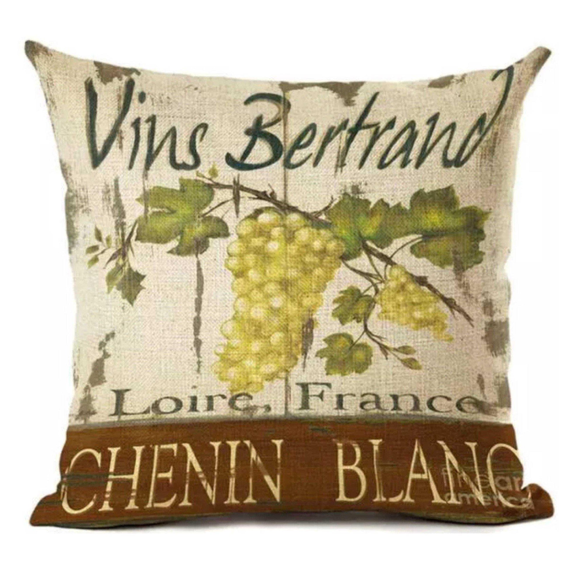 Cushion Pillow Wine French White - The Renmy Store Homewares & Gifts 