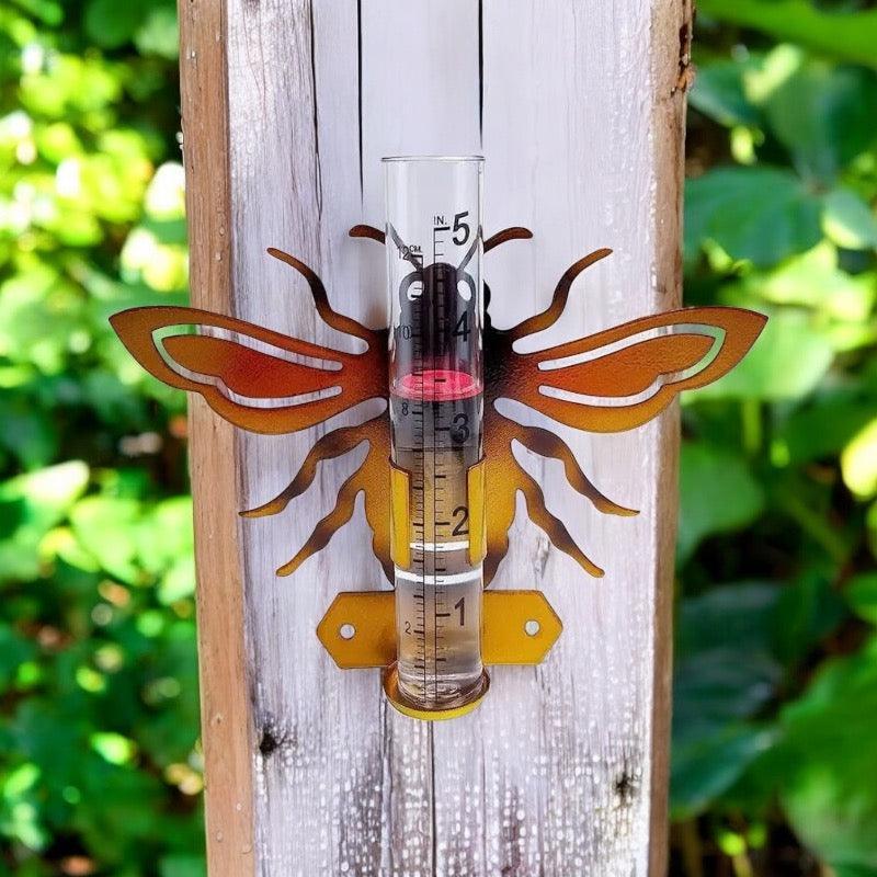Rain Gauge Bee Rustic Garden - The Renmy Store Homewares & Gifts 