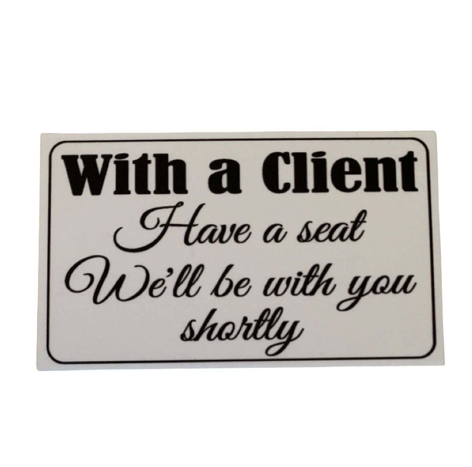 Busy Have A Seat Treatment Practitioner Business Sign - The Renmy Store Homewares & Gifts 