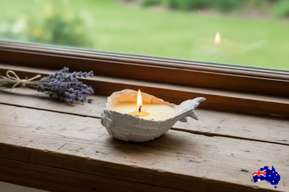 Pure Beeswax Angel Wings Memorial Candle Aussie Handmade