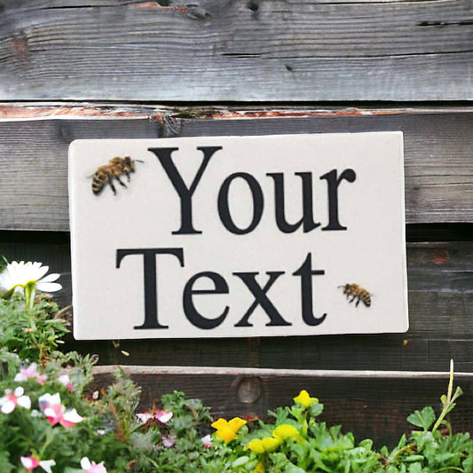 Bee Garden Custom Wording Sign - The Renmy Store Homewares & Gifts 