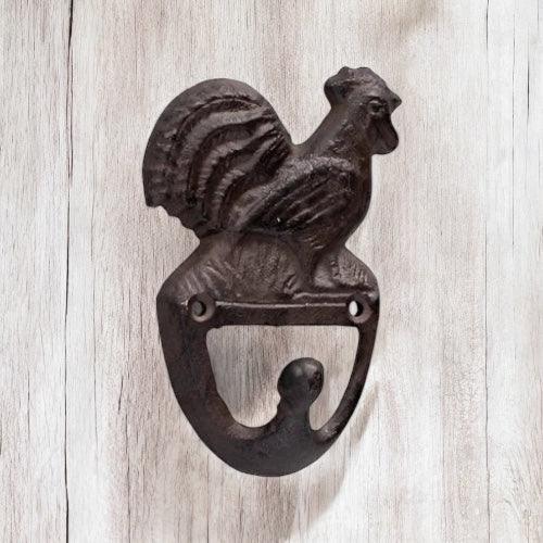 Hook Chicken Rooster Cast Iron Country - The Renmy Store Homewares & Gifts 