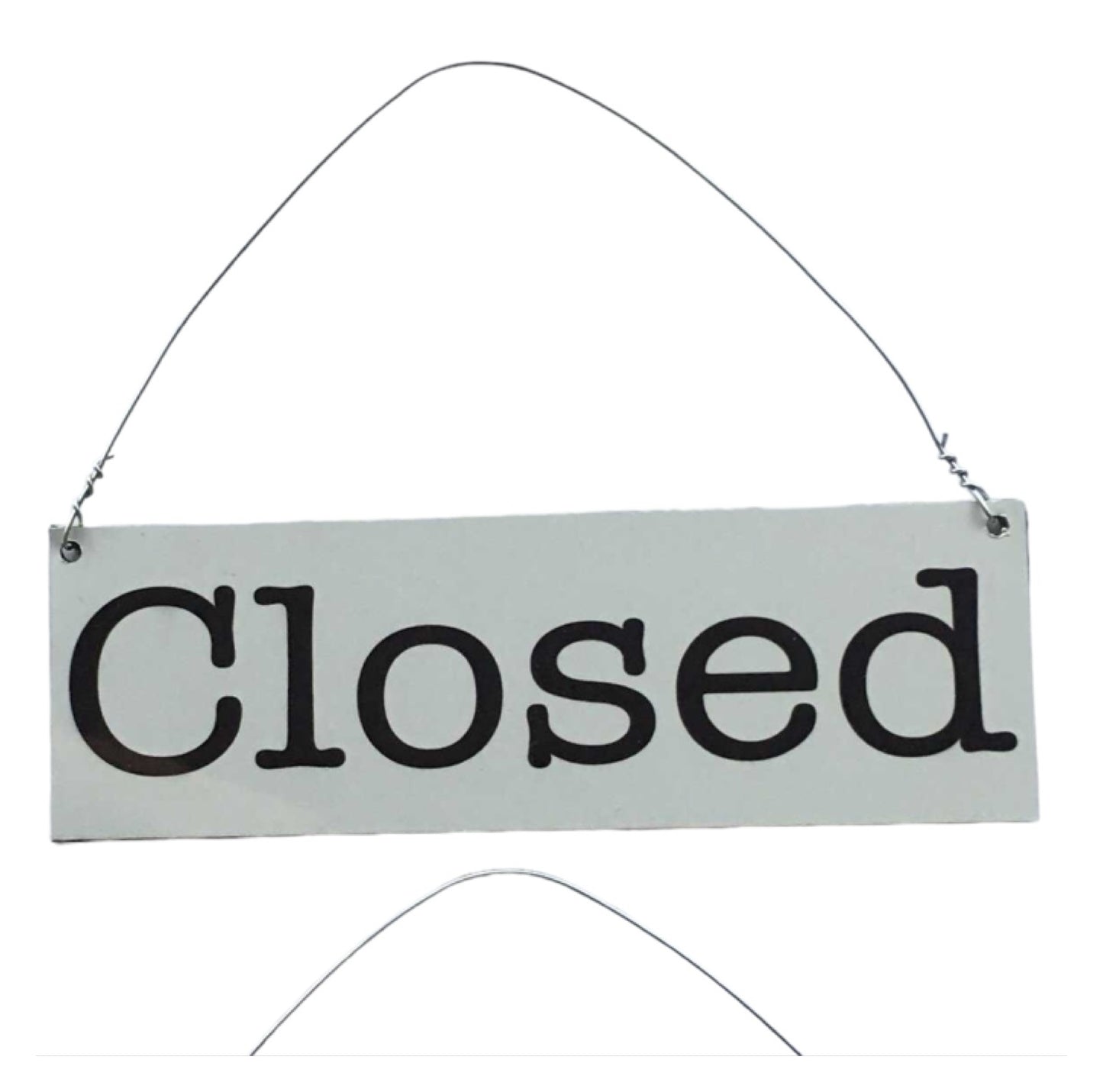 Open Closed White Business Shop Cafe Hanging Sign - The Renmy Store Homewares & Gifts 