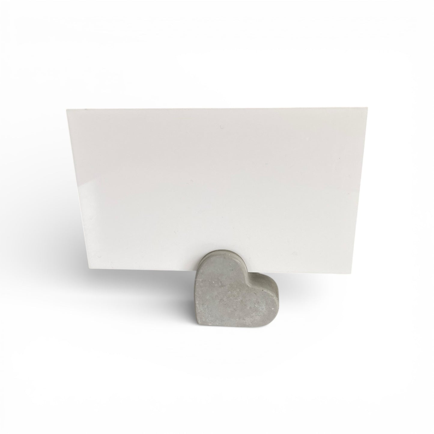 Concrete Heart Card Holder | Wedding Table Number & Place Card Stand Aussie Made