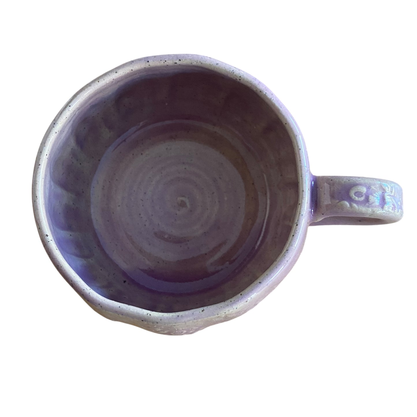 Handmade Seashells Starfish Purple Ceramic Mug | Aussie Made Wolf and Clay Coastal Gift