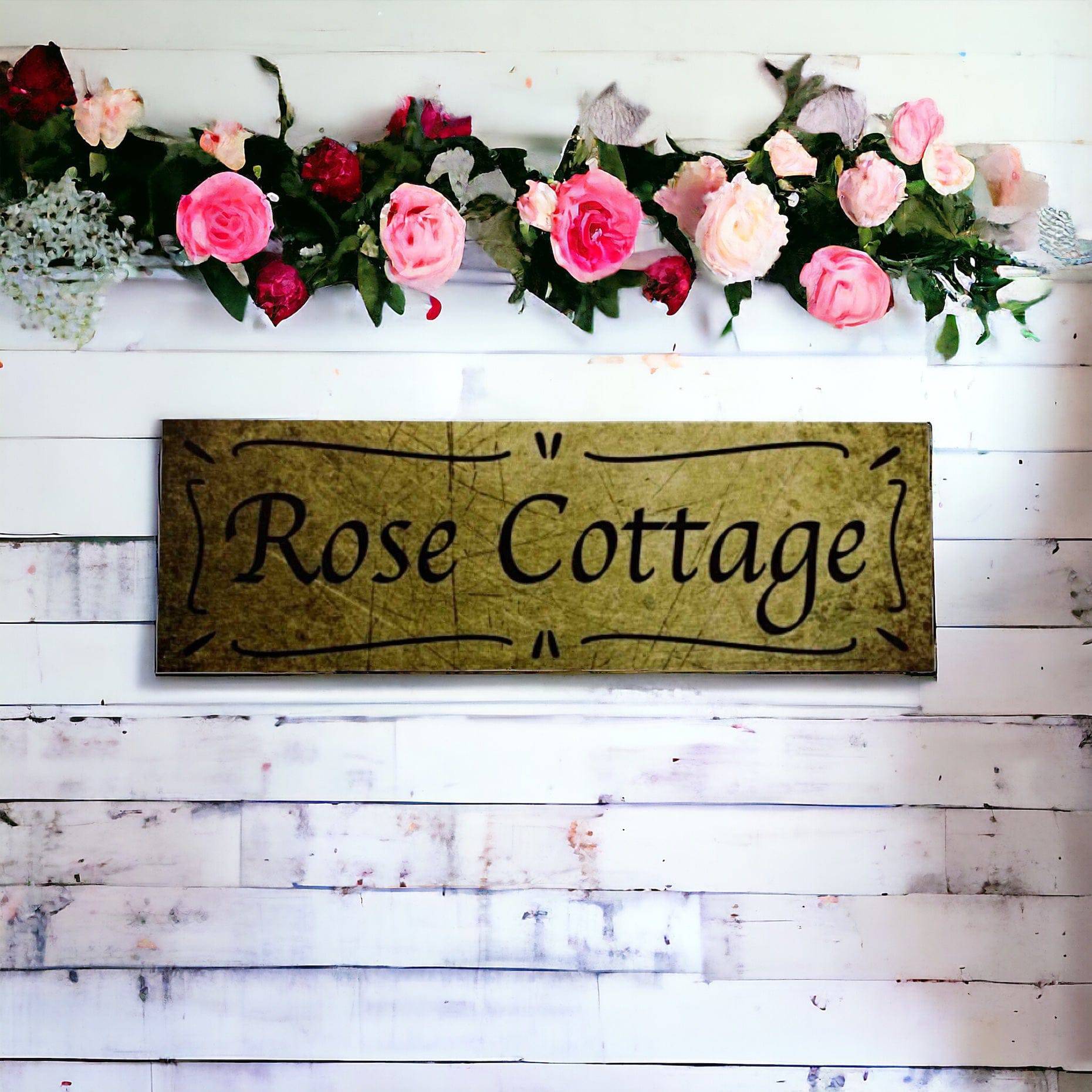 Cottage Custom Personalised Vintage Sign - The Renmy Store Homewares & Gifts 