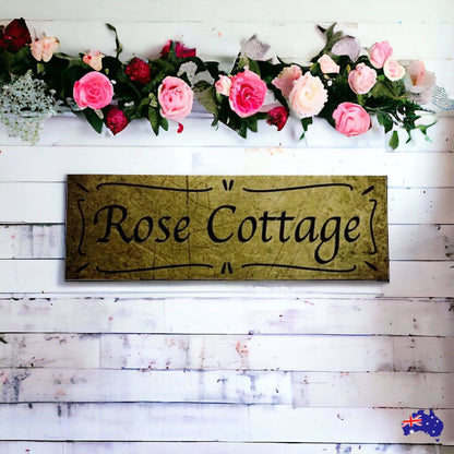 Cottage Custom Personalised Vintage Sign - The Renmy Store Homewares & Gifts 