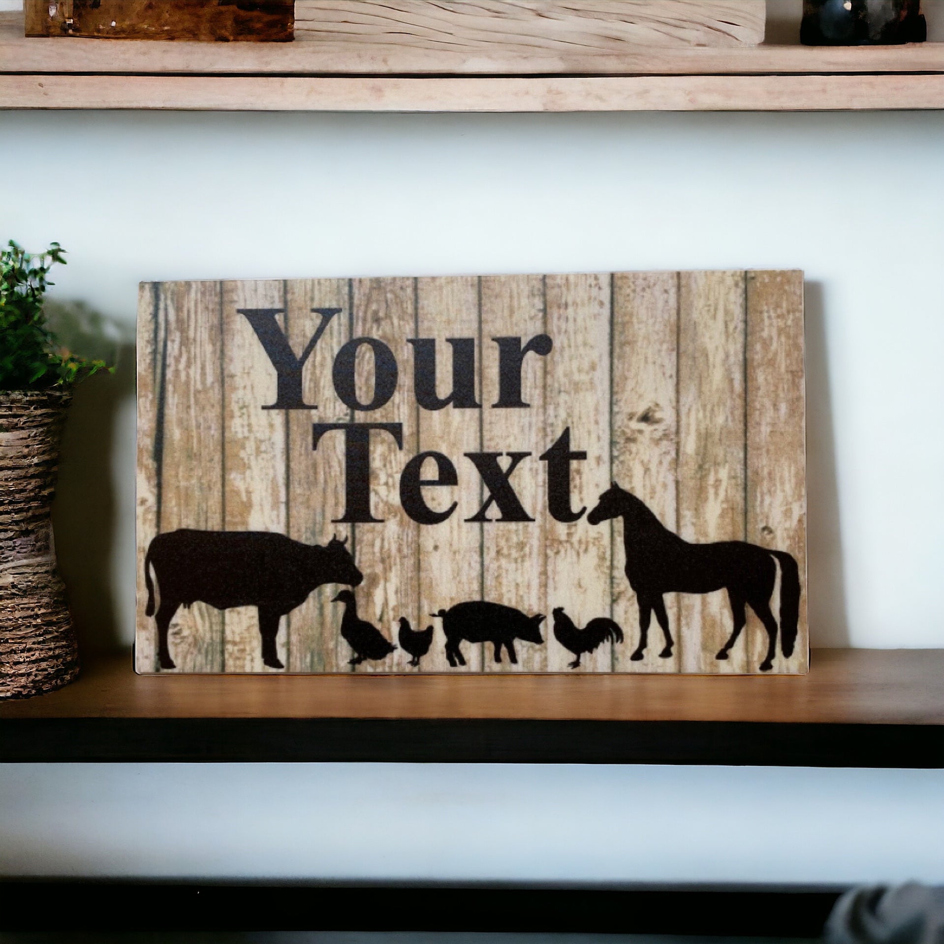Country Custom Personalised Animals Sign - The Renmy Store Homewares & Gifts 