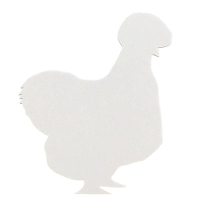 Silkie Chicken Hen White Acrylic Country Decor - The Renmy Store Homewares & Gifts 