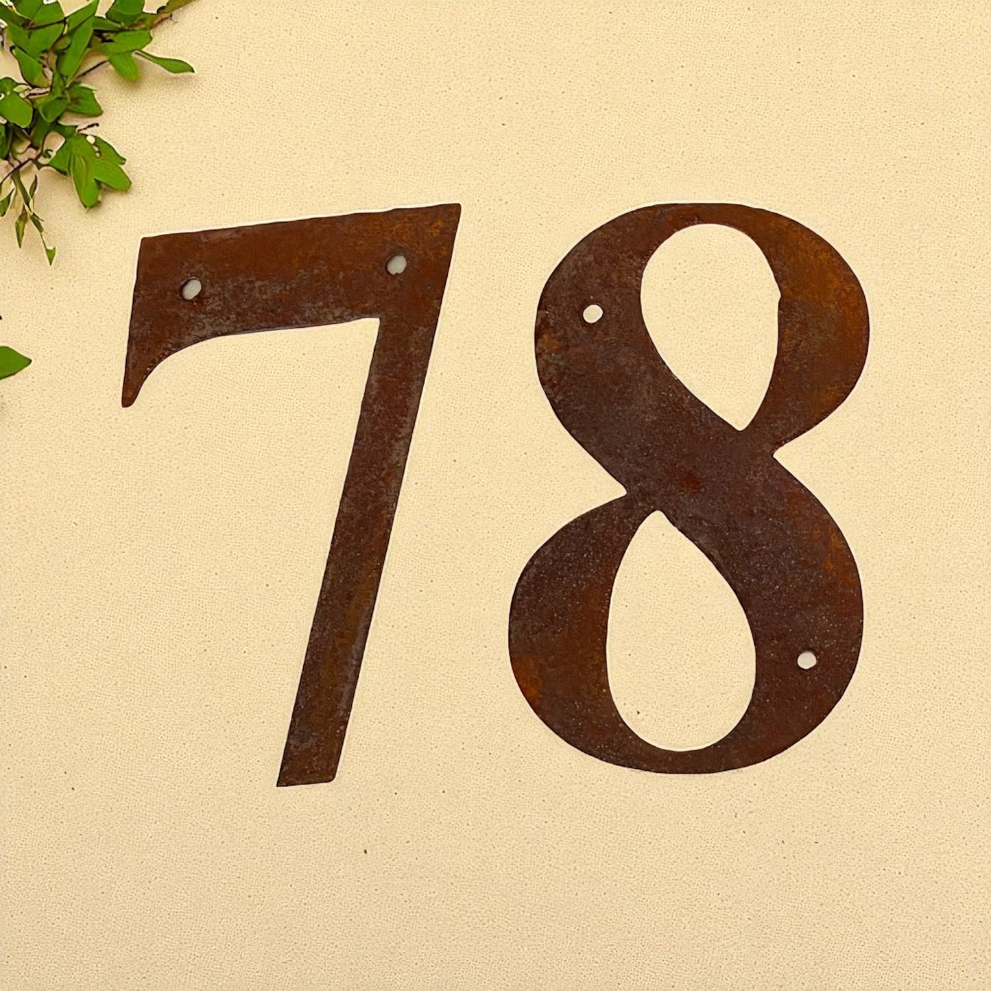 Metal Number House Letterbox Street Rusty