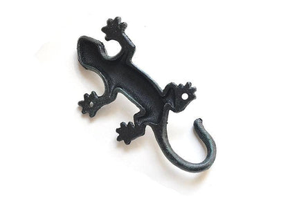 Wrought Iron Gecko Hook American Cast Iron Garden Hook - The Renmy Store Homewares & Gifts 