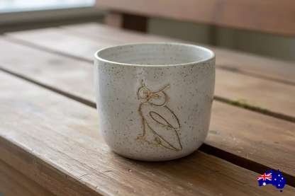 Owl Mug Cup Pottery Ceramic Aussie Made