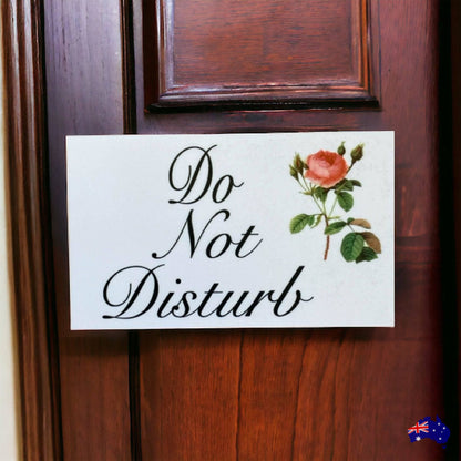 Do Not Disturb Vintage Rose Sign - The Renmy Store Homewares & Gifts 