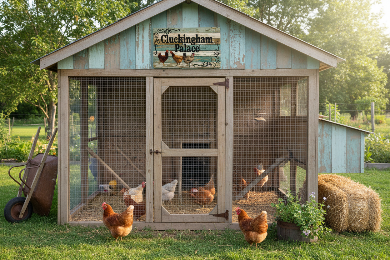 Cluckingham Palace Sign - Chicken Coop - Australian Made