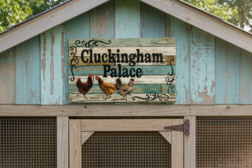 Cluckingham Palace Sign - Chicken Coop - Australian Made