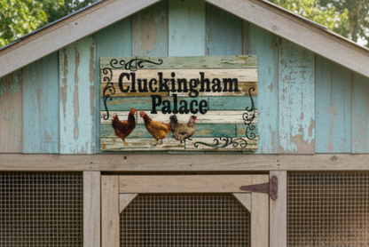 Cluckingham Palace Sign - Chicken Coop - Australian Made