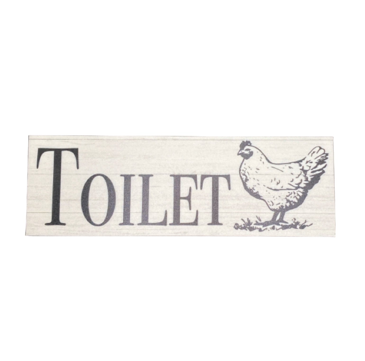 Chicken Toilet Laundry Bathroom Sign - The Renmy Store Homewares & Gifts 