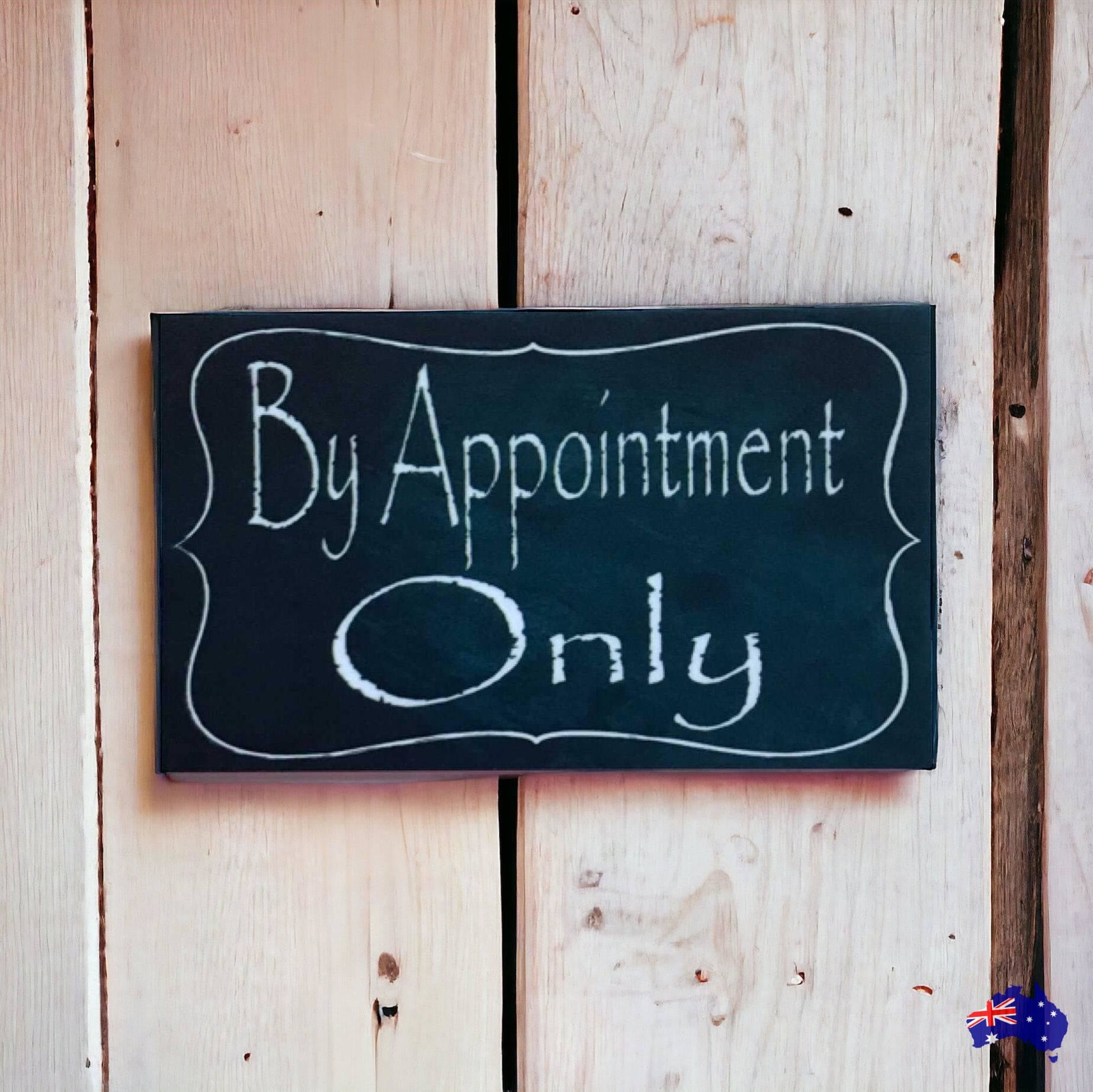 By Appointment Only Vintage Sign - The Renmy Store Homewares & Gifts 