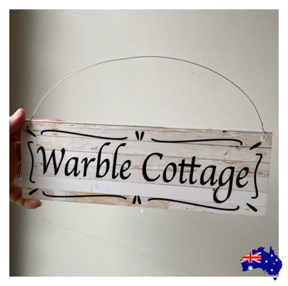 Cottage Custom Personalised Rustic Chic Sign - The Renmy Store Homewares & Gifts 