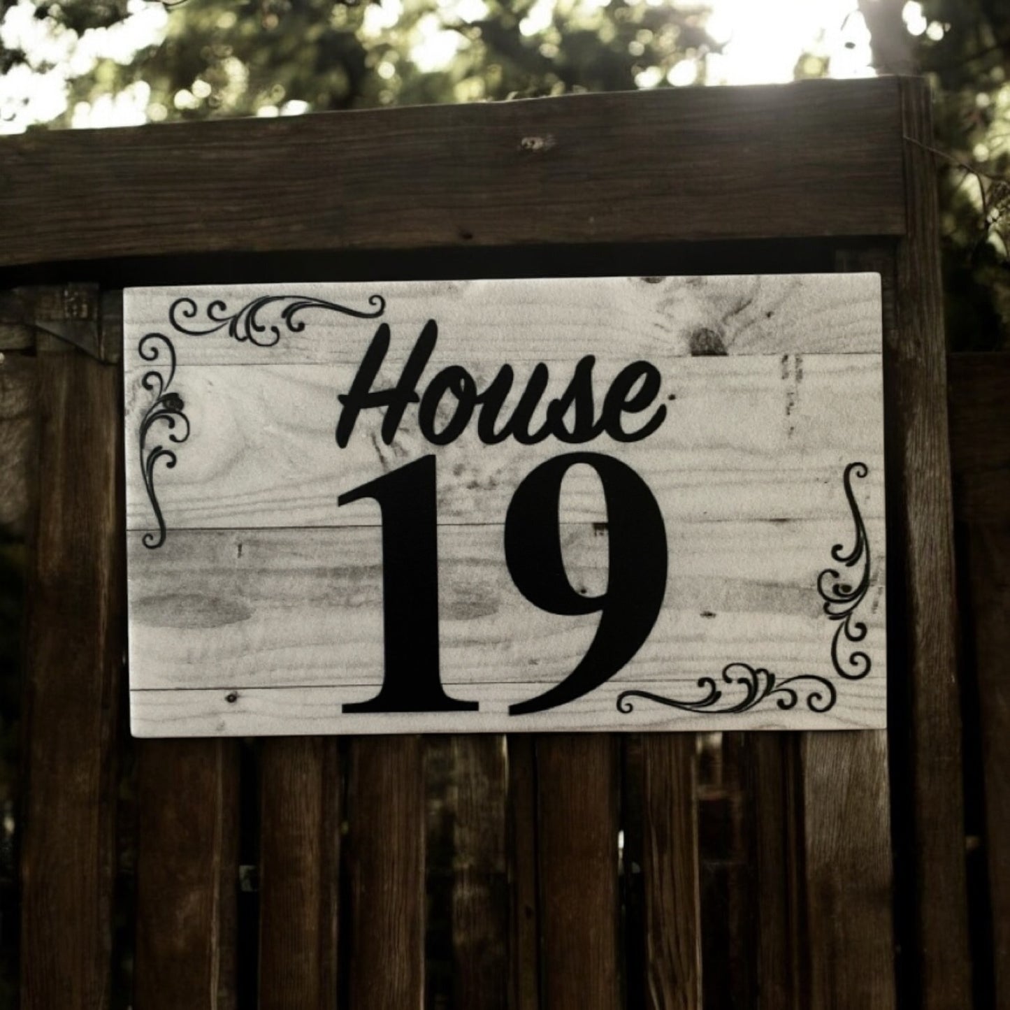 Personalised Street Number Address House Vintage Sign