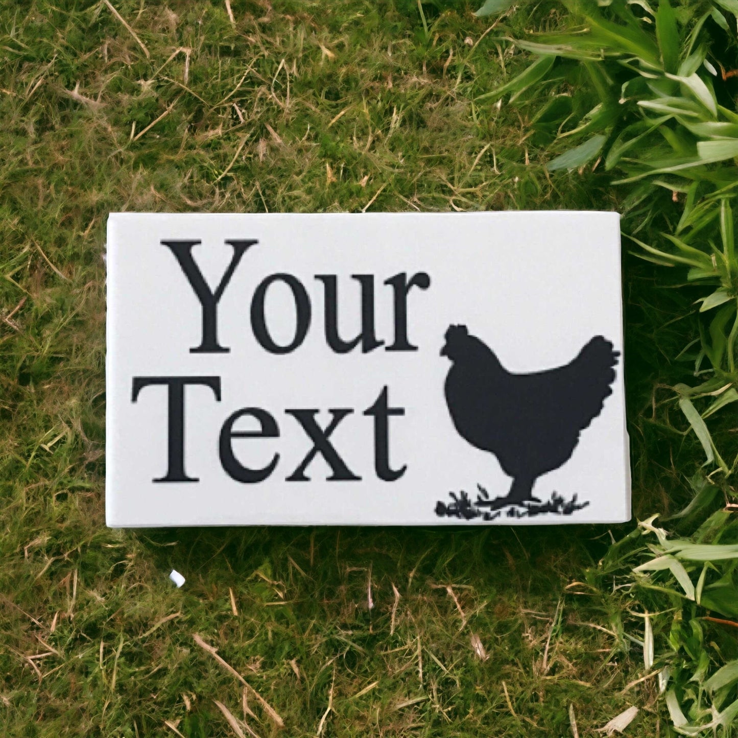 Chicken Hen Your Text Custom Wording Sign