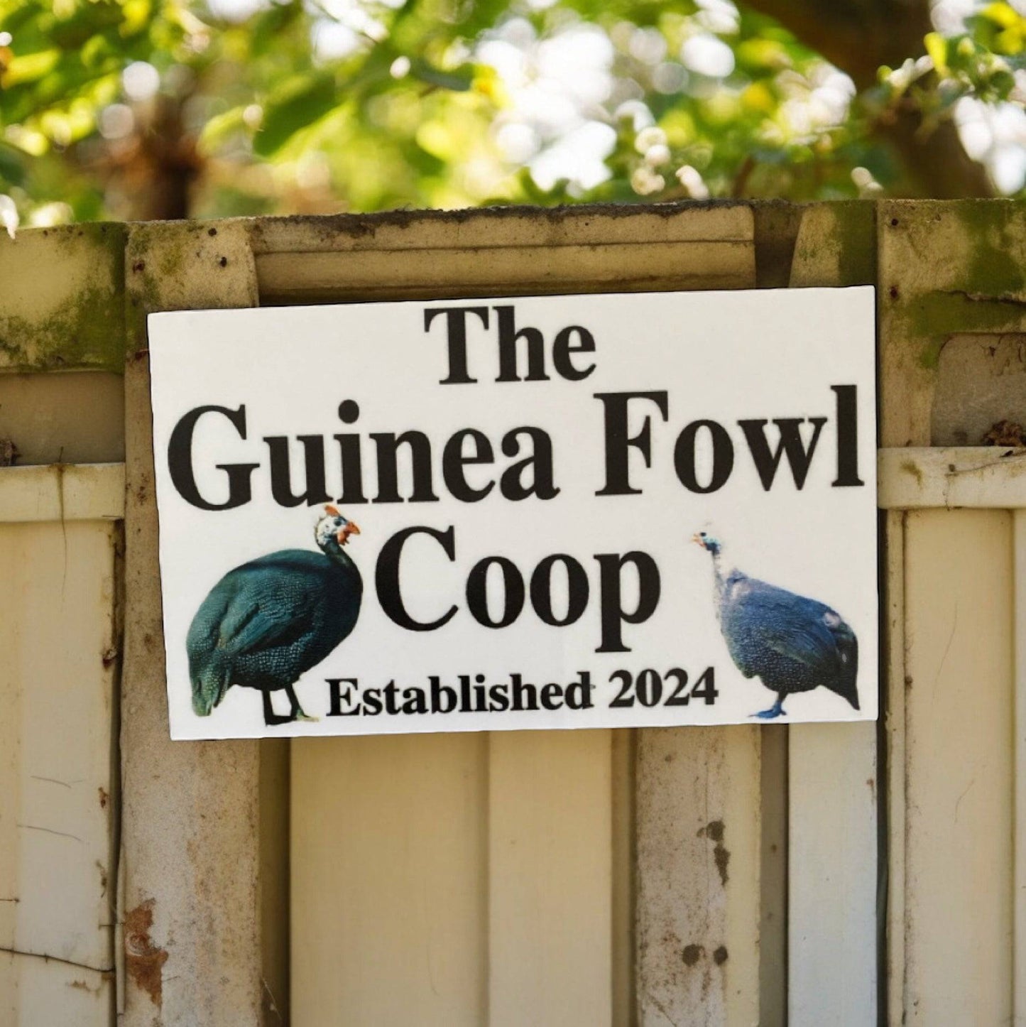 Guinea Fowl Coop House Sign - The Renmy Store Homewares & Gifts 