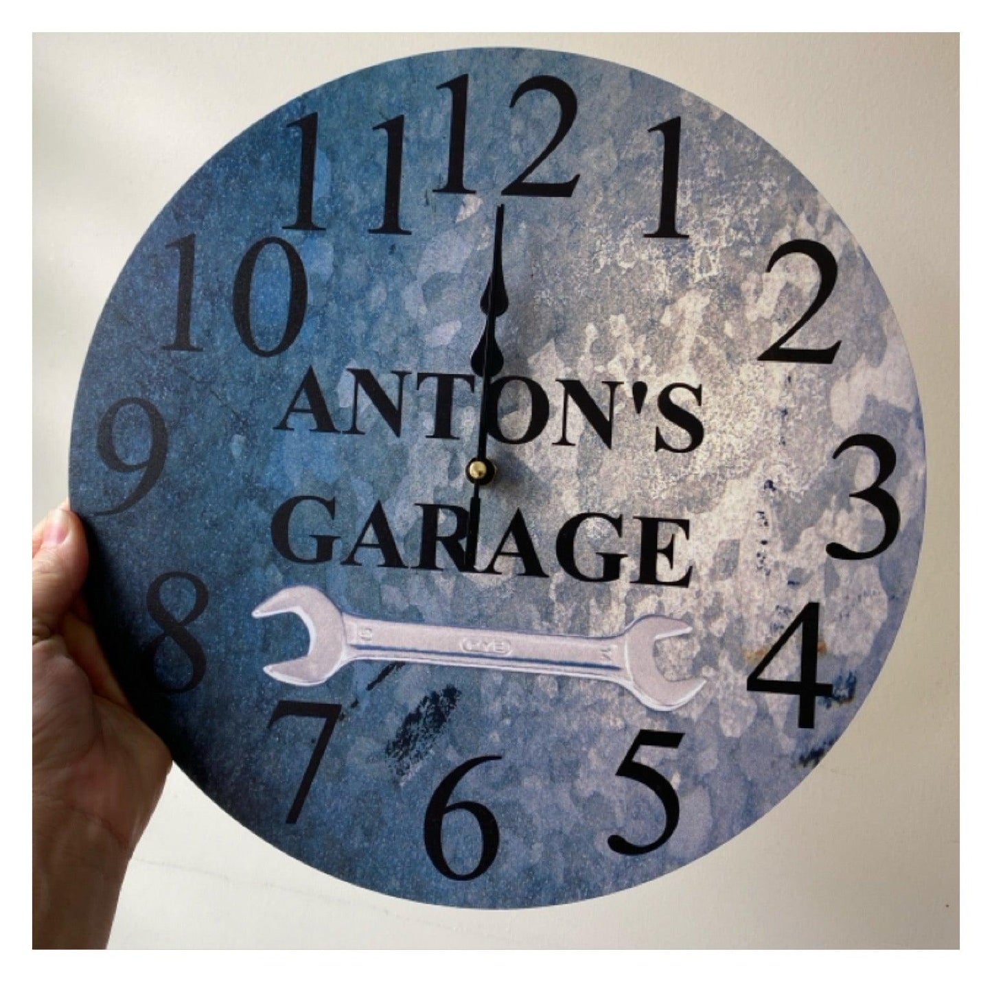 Clock Wall Garage Custom Personalised Aussie Made