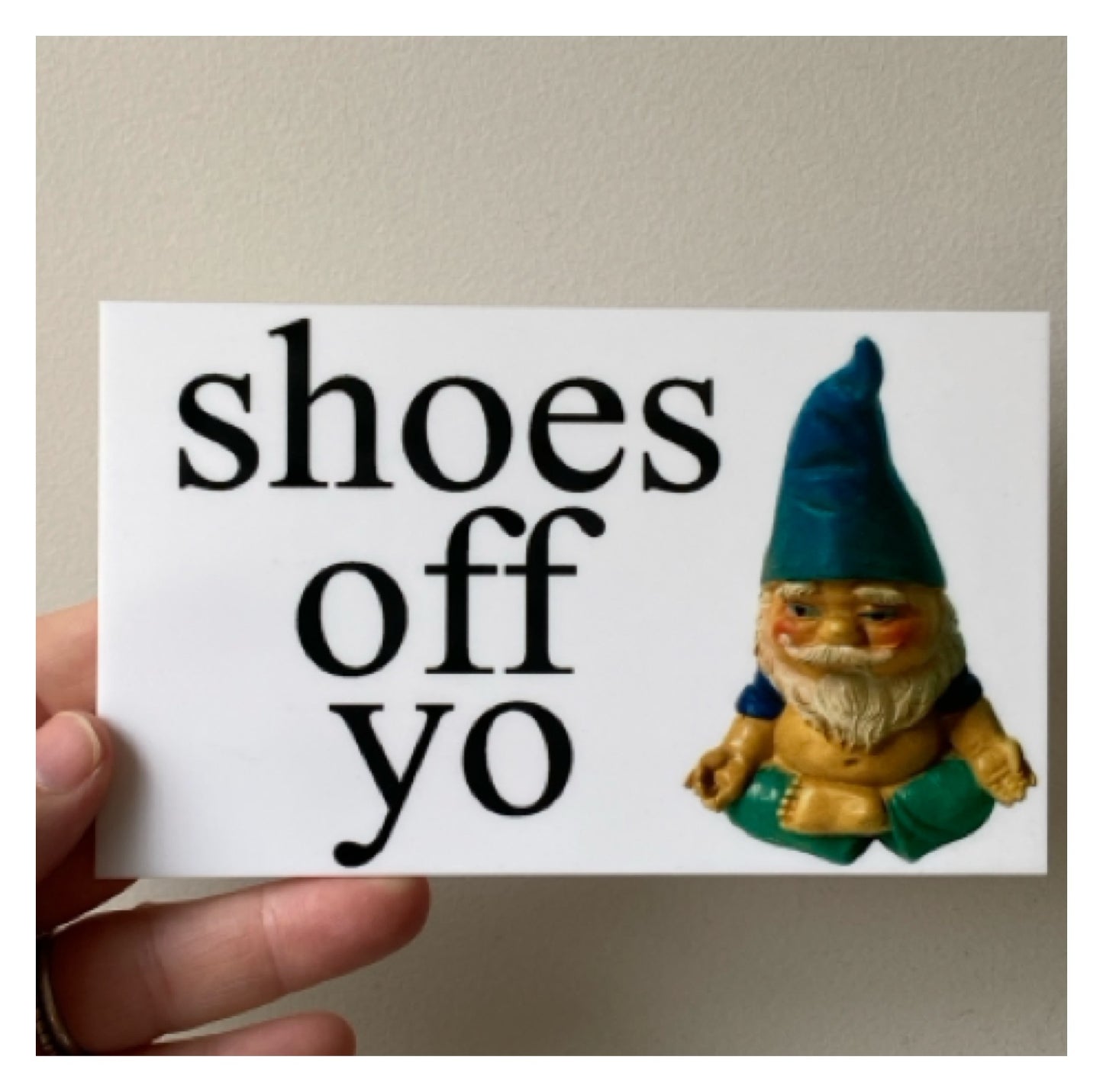 Gnome Custom Personalised Zen Sign - The Renmy Store Homewares & Gifts 