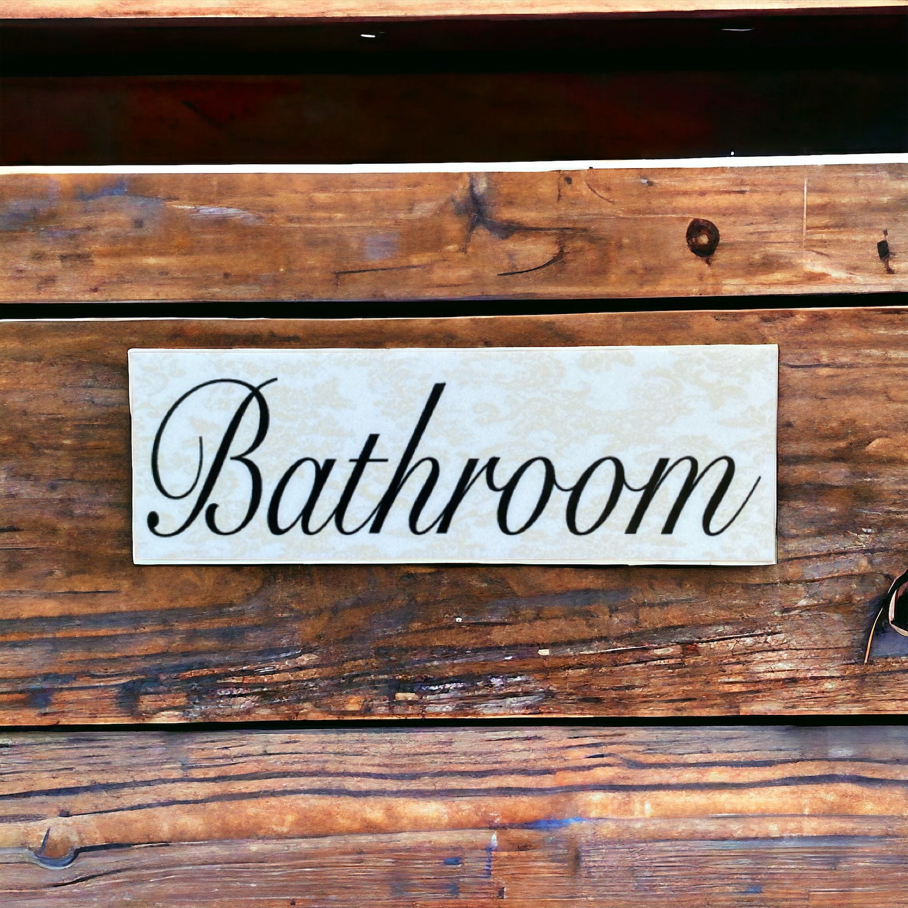 Vintage Door Room Sign Toilet Laundry Bathroom - The Renmy Store Homewares & Gifts 