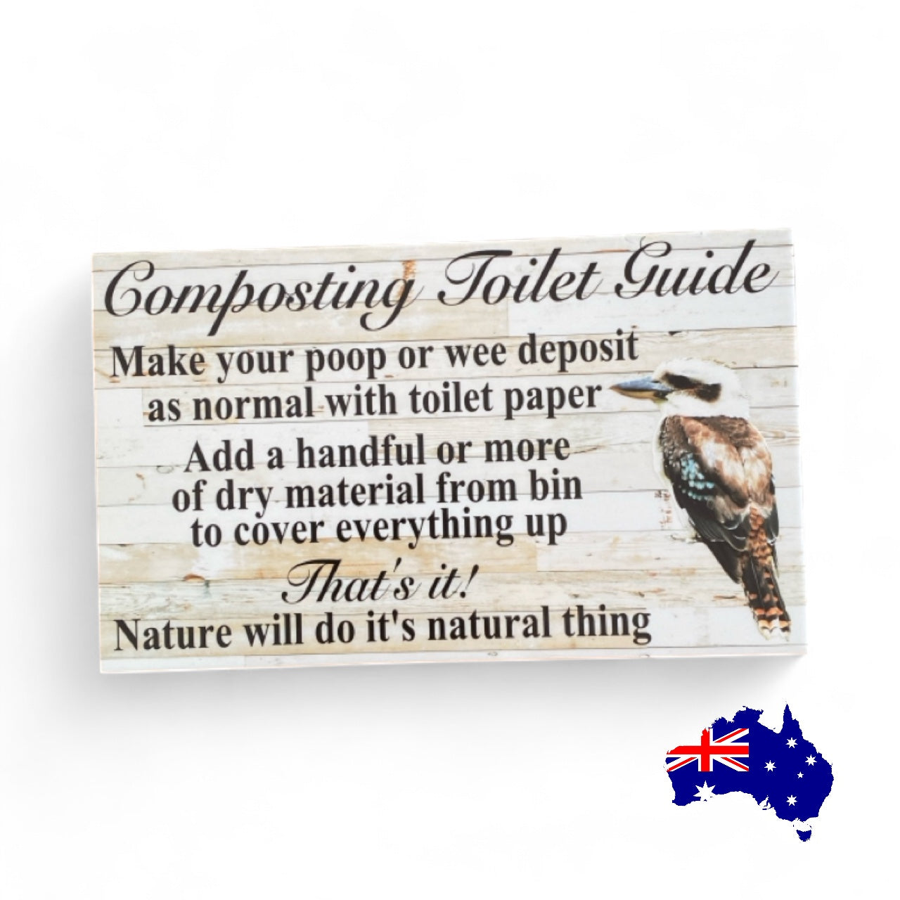 Composting Toilet Instructions Compost Kookaburra Sign