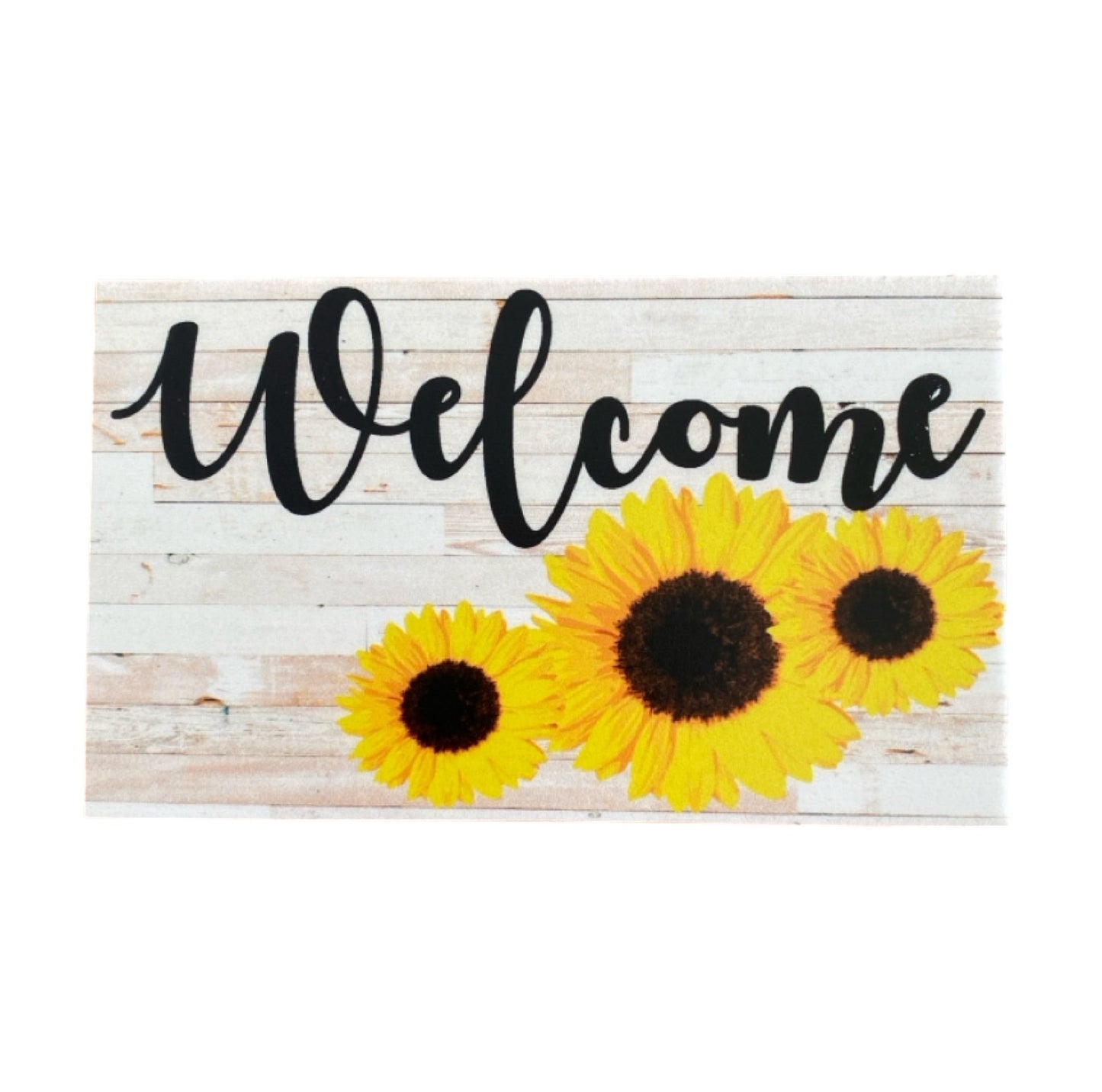 Sunflower Brush Utensils Welcome Sign Gift