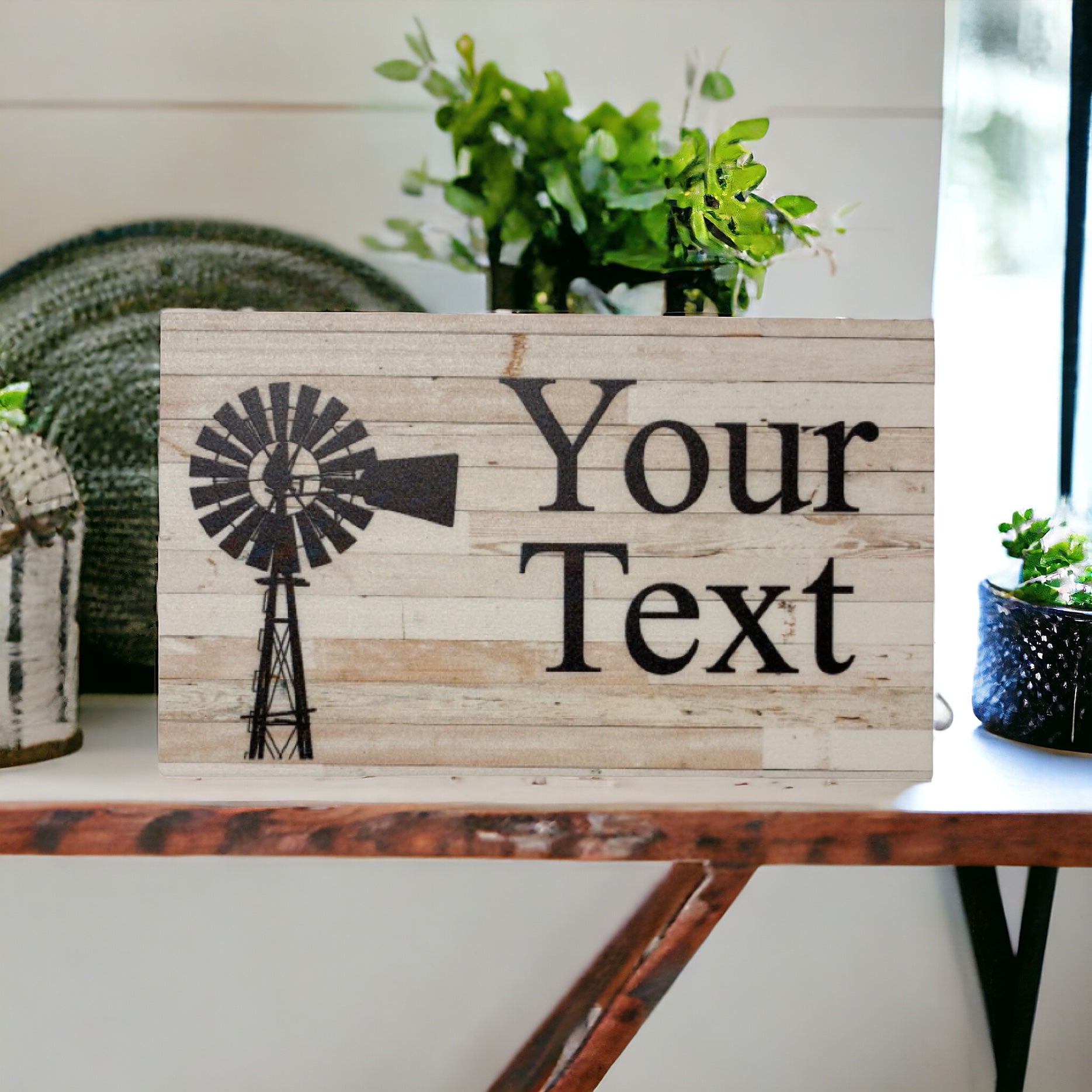 Windmill Country Custom Persoanlised Sign - The Renmy Store Homewares & Gifts 