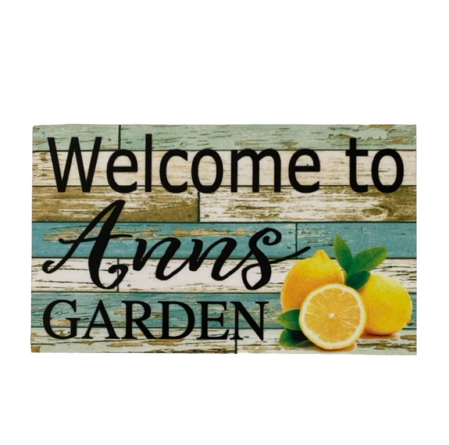 Welcome Garden Custom Personalised Sign Lemon - The Renmy Store Homewares & Gifts 