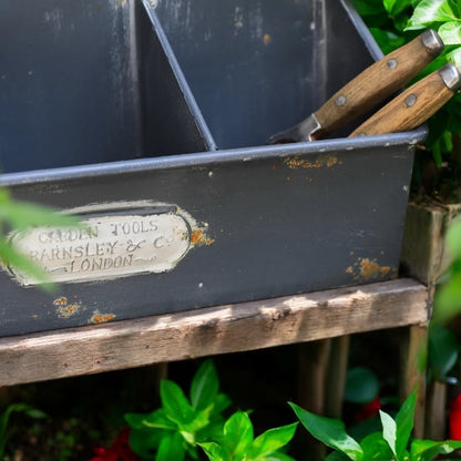 Wall Garden Rustic Metal Storage Organiser Gardener