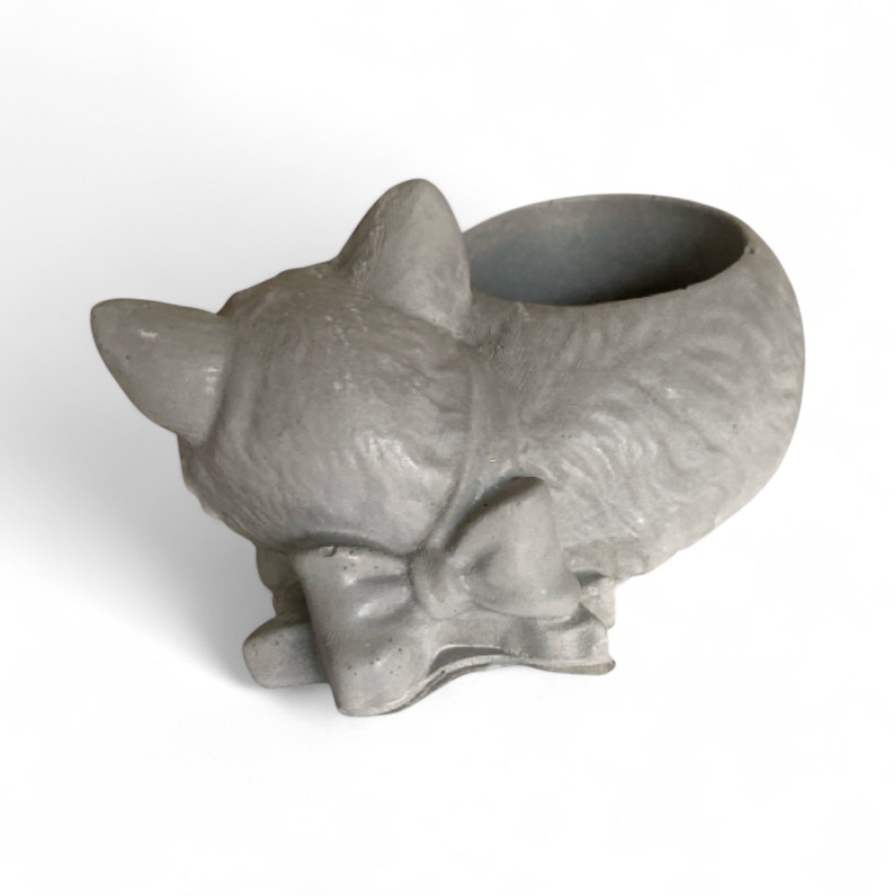 Planter Pot Candle Holder Cat Kitty Aussie Handmade Concrete