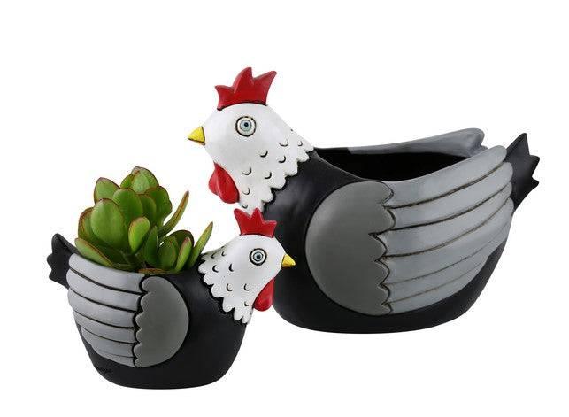 Chicken Chook Pot Planter Plant Large - The Renmy Store Homewares & Gifts 