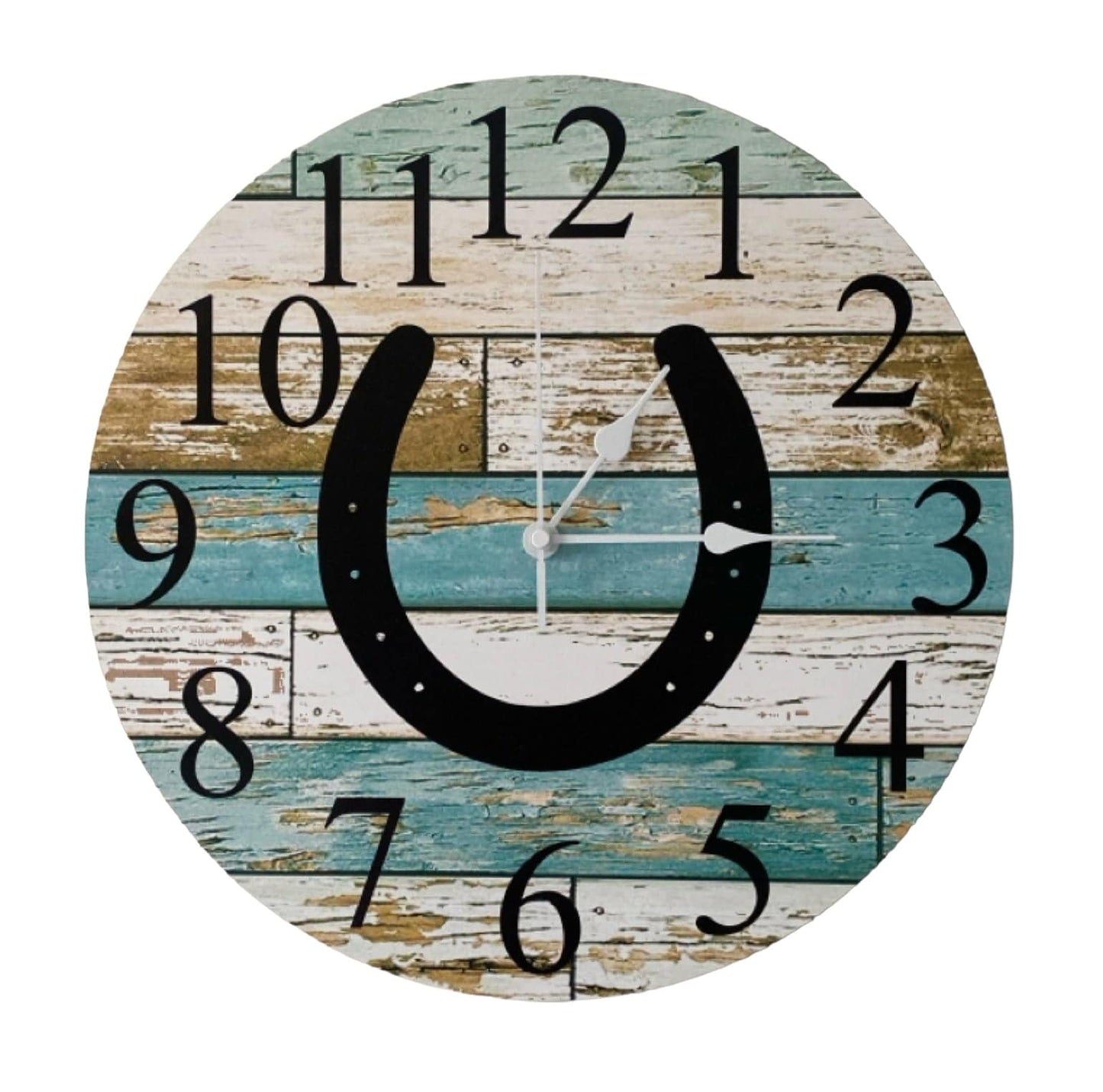 Clock Wall Horse Shoe Country Aussie Made - The Renmy Store Homewares & Gifts 