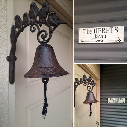 Doorbell Birds Perched Vintage