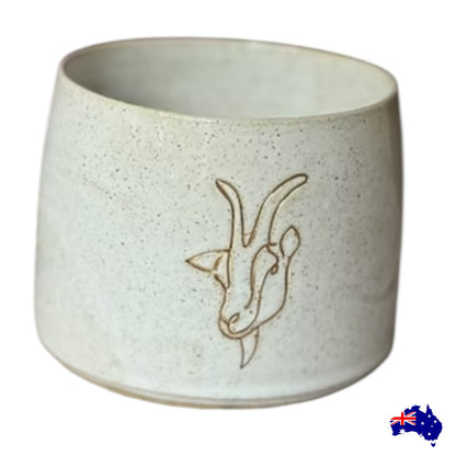 Goat Mug Cup Pottery Ceramic Aussie Made