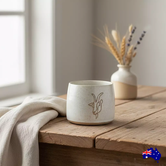 Goat Mug Cup Pottery Ceramic Aussie Made