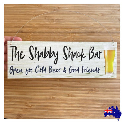 Bar Cold Beer Good Friends Custom Personalised Sign - The Renmy Store Homewares & Gifts 