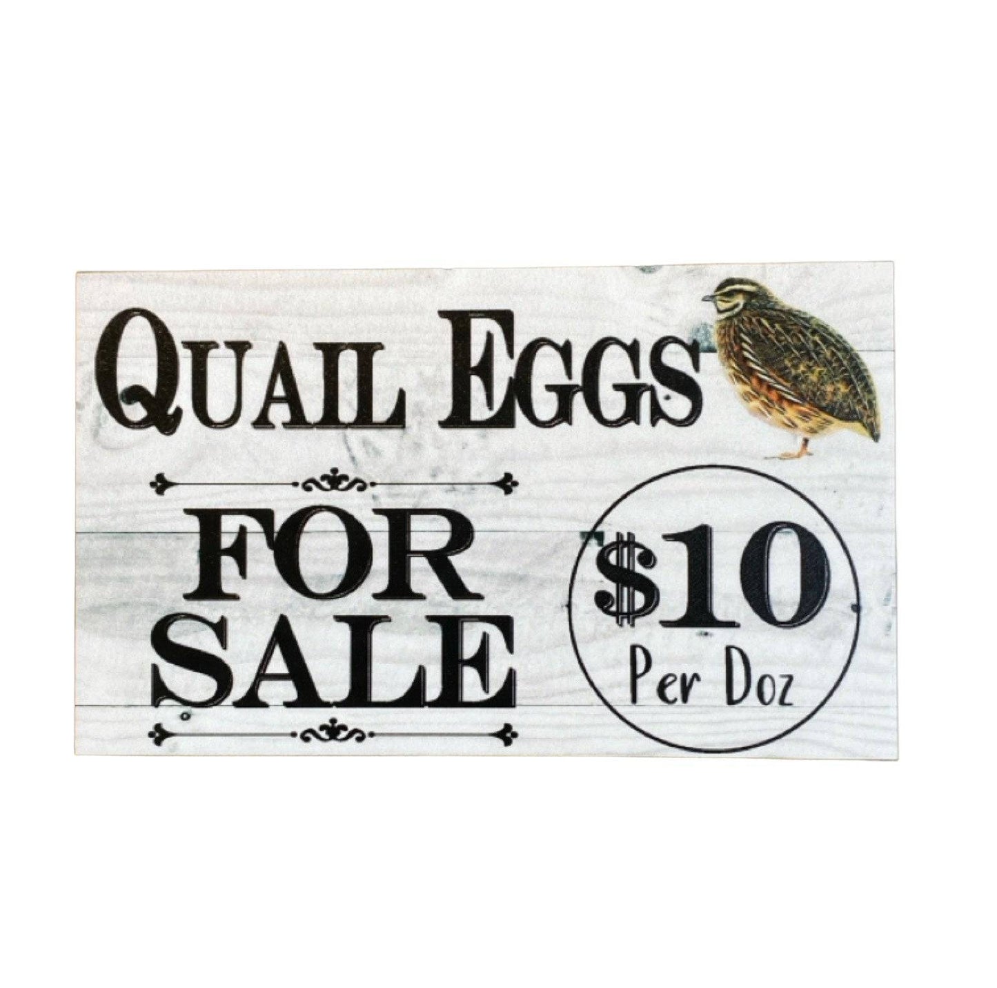 Quail Eggs For Sale Farm Stall Custom Sign - The Renmy Store Homewares & Gifts 