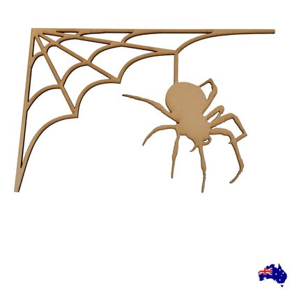 Spider Spiders Web MDF Shape DIY Raw Cut Out Art Craft Decor - The Renmy Store Homewares & Gifts 